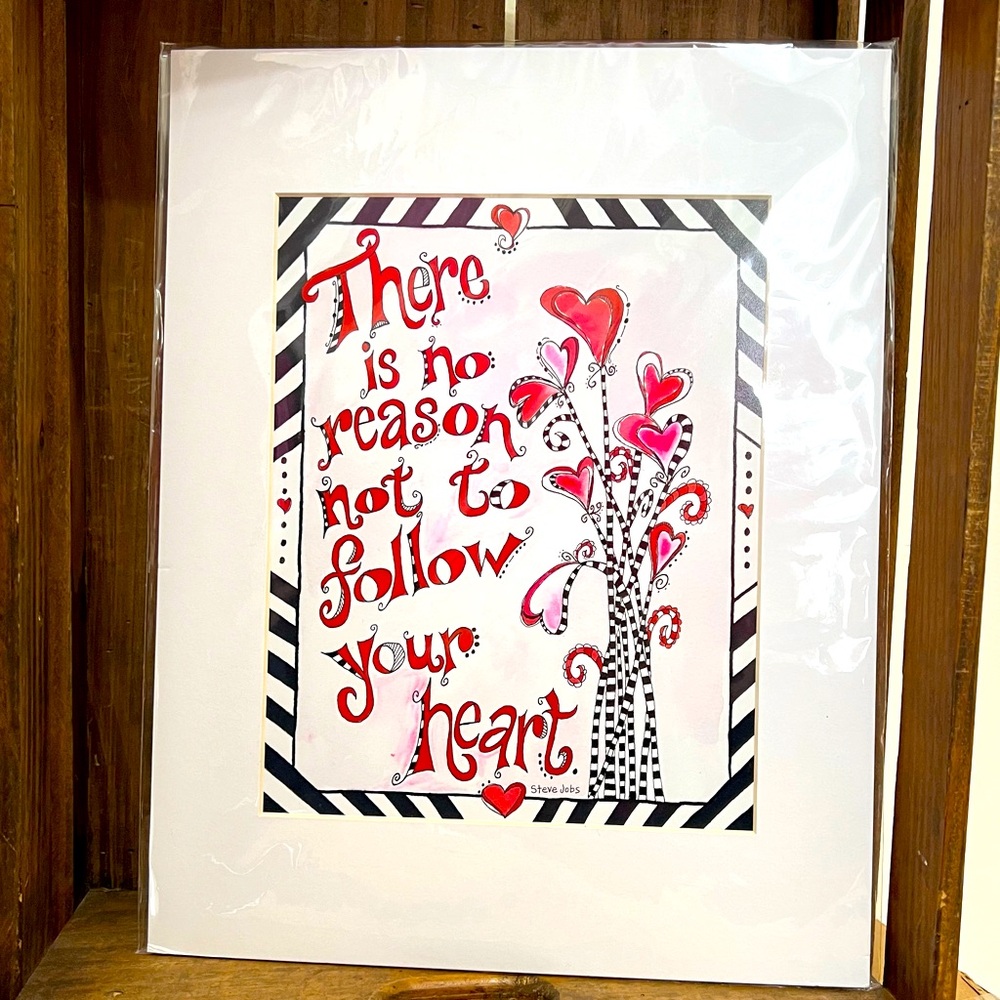 NWOT Whimsical Creative Wall Art Print